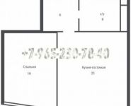 1-комнатная квартира площадью 53 кв.м, Мытная улица, 40 | цена 22 801 000 руб. | www.metrprice.ru