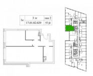 1-комнатная квартира площадью 57 кв.м, Шелепихинская наб., 34 | цена 15 789 000 руб. | www.metrprice.ru