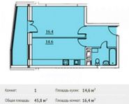 1-комнатная квартира площадью 48.5 кв.м, Хлебозаводская улица, 20 | цена 3 540 500 руб. | www.metrprice.ru