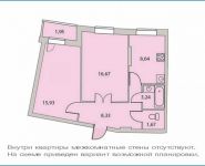 2-комнатная квартира площадью 54.5 кв.м, Парковая ул., ВЛ18 | цена 5 066 000 руб. | www.metrprice.ru