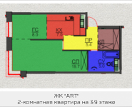 2-комнатная квартира площадью 49.3 кв.м, Авангардная, корп.5 | цена 5 916 000 руб. | www.metrprice.ru