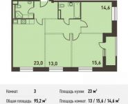 3-комнатная квартира площадью 95.2 кв.м, Головинское ш., 5 | цена 17 516 800 руб. | www.metrprice.ru