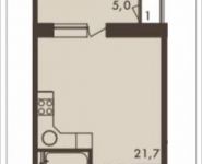 1-комнатная квартира площадью 36 кв.м, Гродненская улица, 5 | цена 7 352 254 руб. | www.metrprice.ru