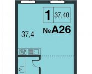 1-комнатная квартира площадью 37 кв.м в ЖК "AFI Residence. Павелецкая", Павелецкая наб., 8 | цена 5 797 000 руб. | www.metrprice.ru