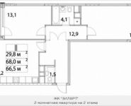 2-комнатная квартира площадью 68 кв.м, Автозаводская ул., 23К6 | цена 12 911 568 руб. | www.metrprice.ru