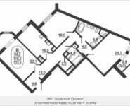 3-комнатная квартира площадью 123 кв.м, Серпуховский Вал ул. | цена 27 082 036 руб. | www.metrprice.ru