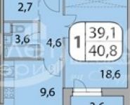 1-комнатная квартира площадью 40 кв.м, Волоколамское ш. | цена 6 670 000 руб. | www.metrprice.ru