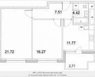 2-комнатная квартира площадью 64 кв.м, Лазоревый пр., 3С5 | цена 15 259 644 руб. | www.metrprice.ru