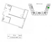 1-комнатная квартира площадью 52 кв.м, Шеногина ул., 1 | цена 18 746 000 руб. | www.metrprice.ru