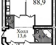 2-комнатная квартира площадью 88 кв.м, Береговая ул., 9 | цена 6 800 850 руб. | www.metrprice.ru