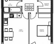 1-комнатная квартира площадью 49 кв.м, Автозаводская ул., 23к2 | цена 10 750 968 руб. | www.metrprice.ru