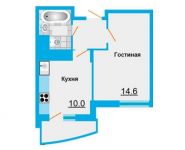 1-комнатная квартира площадью 32.2 кв.м, Речной пр. | цена 1 996 400 руб. | www.metrprice.ru
