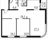 3-комнатная квартира площадью 95.7 кв.м, Мельникова, 1-3к6 | цена 17 095 848 руб. | www.metrprice.ru