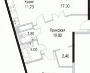 2-комнатная квартира площадью 61 кв.м, Барышевская Роща ул. | цена 5 065 972 руб. | www.metrprice.ru