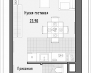 2-комнатная квартира площадью 33.86 кв.м, 1-я Ямская, 2 | цена 6 930 000 руб. | www.metrprice.ru