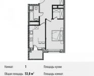 1-комнатная квартира площадью 53.8 кв.м, Береговой пр., ВЛ5 | цена 11 029 000 руб. | www.metrprice.ru