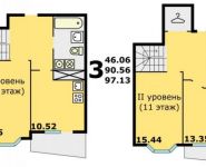 3-комнатная квартира площадью 97.1 кв.м, Стрелковая ул. | цена 6 994 000 руб. | www.metrprice.ru
