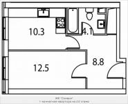 1-комнатная квартира площадью 36 кв.м, Золоторожский Вал, 11, стр. 9, корп.3 | цена 8 157 030 руб. | www.metrprice.ru