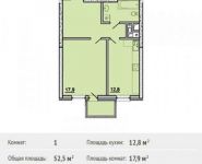 1-комнатная квартира площадью 52.5 кв.м, Рогожский Вал ул., 11 | цена 15 721 079 руб. | www.metrprice.ru