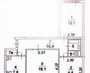 3-комнатная квартира площадью 63 кв.м, Корнейчука ул., 52 | цена 8 280 000 руб. | www.metrprice.ru