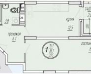 1-комнатная квартира площадью 38.7 кв.м, Северное ш, 24кБ | цена 1 800 000 руб. | www.metrprice.ru