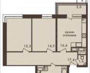 3-комнатная квартира площадью 75 кв.м, Гродненская ул., 5 | цена 14 158 235 руб. | www.metrprice.ru