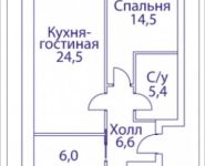 1-комнатная квартира площадью 57 кв.м, Шелепихинская набережная, влд 34, корп.1 | цена 17 843 850 руб. | www.metrprice.ru