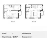 2-комнатная квартира площадью 124.1 кв.м, Барышевская Роща ул., 11 | цена 10 990 421 руб. | www.metrprice.ru