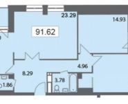 3-комнатная квартира площадью 91 кв.м, Краснобогатырская ул., 21 | цена 16 771 338 руб. | www.metrprice.ru