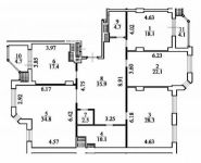 4-комнатная квартира площадью 182 кв.м, Ломоносовский просп., 25К5 | цена 97 862 348 руб. | www.metrprice.ru