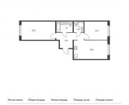 2-комнатная квартира площадью 65.6 кв.м в ЖК "Единый Стандарт", Ясеневая ул, 14 | цена 9 492 320 руб. | www.metrprice.ru