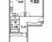 2-комнатная квартира площадью 66 кв.м, Лазоревый проезд, 3с2 | цена 12 937 698 руб. | www.metrprice.ru