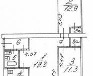 3-комнатная квартира площадью 58 кв.м, Херсонская ул., 12К1 | цена 8 450 000 руб. | www.metrprice.ru