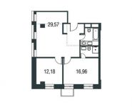 3-комнатная квартира площадью 70.5 кв.м в ЖК "AFI Residence. Павелецкая",  | цена 10 523 747 руб. | www.metrprice.ru