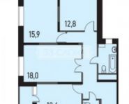 3-комнатная квартира площадью 84 кв.м, Новотушинская ул., 3 | цена 7 599 000 руб. | www.metrprice.ru