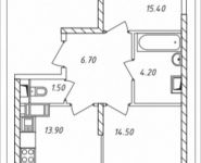 2-комнатная квартира площадью 59.3 кв.м, Горная, 6 | цена 3 949 380 руб. | www.metrprice.ru