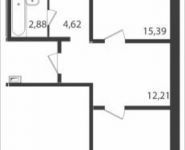 2-комнатная квартира площадью 62.1 кв.м, Железнодорожная ул. | цена 3 678 666 руб. | www.metrprice.ru