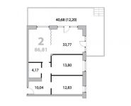3-комнатная квартира площадью 90.17 кв.м,  | цена 10 820 400 руб. | www.metrprice.ru