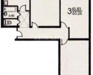 3-комнатная квартира площадью 64 кв.м, Волгоградский просп., 69 | цена 10 500 000 руб. | www.metrprice.ru