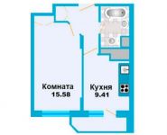 1-комнатная квартира площадью 35 кв.м, Рябиновая ул. | цена 2 488 550 руб. | www.metrprice.ru