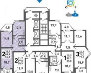 2-комнатная квартира площадью 64.5 кв.м в Микрорайон "Прибрежный", Красногорский бул., 28 | цена 8 288 250 руб. | www.metrprice.ru