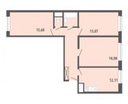 3-комнатная квартира площадью 70.1 кв.м, Крымская улица, 15 | цена 4 898 592 руб. | www.metrprice.ru