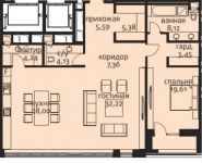 2-комнатная квартира площадью 119 кв.м, Усачева ул. | цена 57 268 973 руб. | www.metrprice.ru