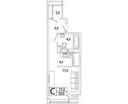 1-комнатная квартира площадью 32 кв.м, Рязанский пр-кт, 2 | цена 5 426 944 руб. | www.metrprice.ru