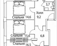 4-комнатная квартира площадью 97 кв.м, Юго-Восточный административный округ, район Лефортово, жилой квартал Символ, к4 | цена 18 072 252 руб. | www.metrprice.ru