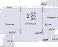 2-комнатная квартира площадью 76.5 кв.м, Старокоптевский пер., 8С8 | цена 12 622 500 руб. | www.metrprice.ru