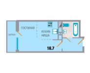 1-комнатная квартира площадью 25.1 кв.м, Рупасовский 2-й пер., 3 | цена 1 957 800 руб. | www.metrprice.ru