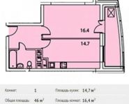 1-комнатная квартира площадью 46 кв.м, Хлебозаводская ул., 28К6 | цена 2 898 000 руб. | www.metrprice.ru