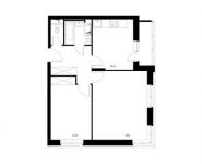 2-комнатная квартира площадью 53.9 кв.м, | цена 5 361 905 руб. | www.metrprice.ru