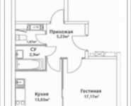 2-комнатная квартира площадью 57.93 кв.м, Родниковая, 4 | цена 5 795 897 руб. | www.metrprice.ru